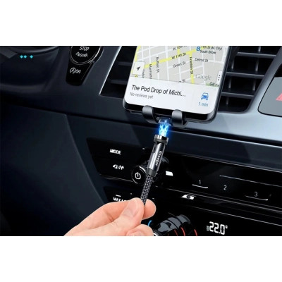 Дата кабель USB 2.0 AM to Micro 5P 1.0m magnetic black Essager (EXCCXM-WC0G) Винница - изображение 7