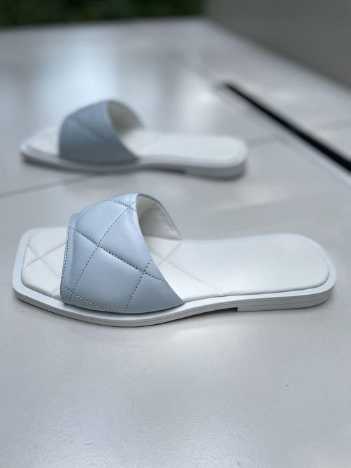 Asti Шльопанці жіночі ASTI 0113 блакитні (літо, шкіра натуральна) (4429) Коломия - фото 3