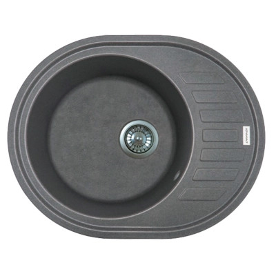 Мойка кухонная Adamant Ovum сірий (1824296100404) Вінниця - фото 1