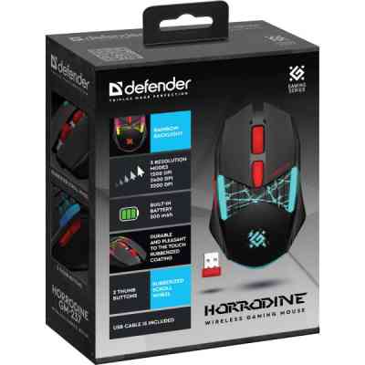 Мишка Defender Horrodine GM-237 LED Wireless Black (52237) Вінниця
