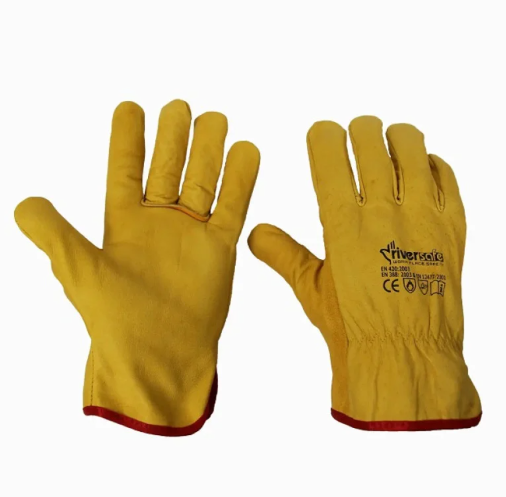 Рукавиці пасічні комбіновані шкіра теляча/свиняча, захист від укусів бджіл, розмір L-26 см Одеса - фото 1