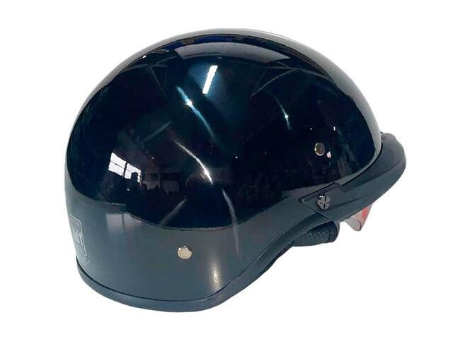 Шлем мотоциклетный MD-513-1, черный глянцевый с прозрачным стеклом, size M Мукачево - изображение 2