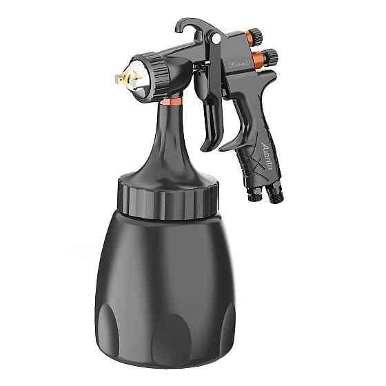 Пістолет фарбувальний пневматичний LVMP нижн.пласт.бачок 1000мл, форсунка-1,7мм  AUARITA LION-D-1.7LM Одеса