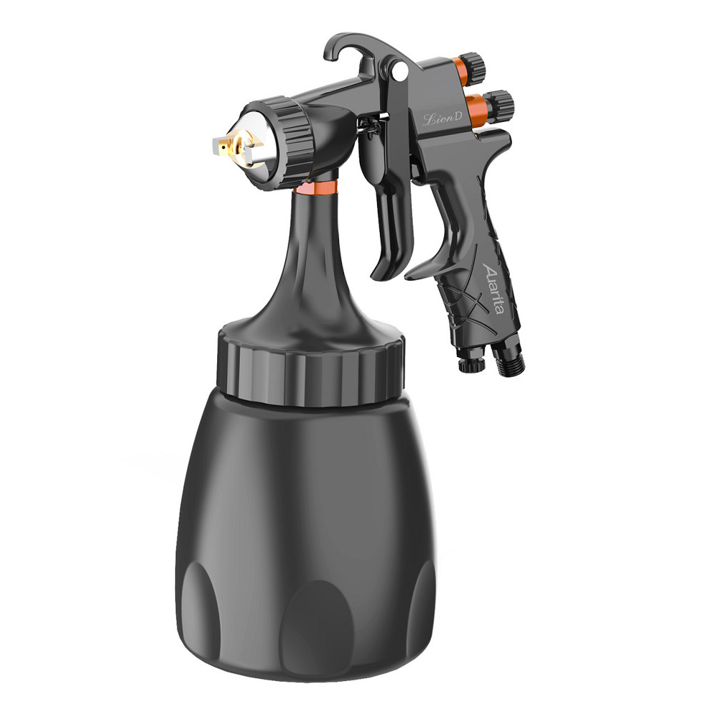 Пистолет окрасочный пневматический LVMP ниж.пласт.бачок 1000мл, форсунка-1,7мм AUARITA LION-D-1.7LM Одесса - изображение 1