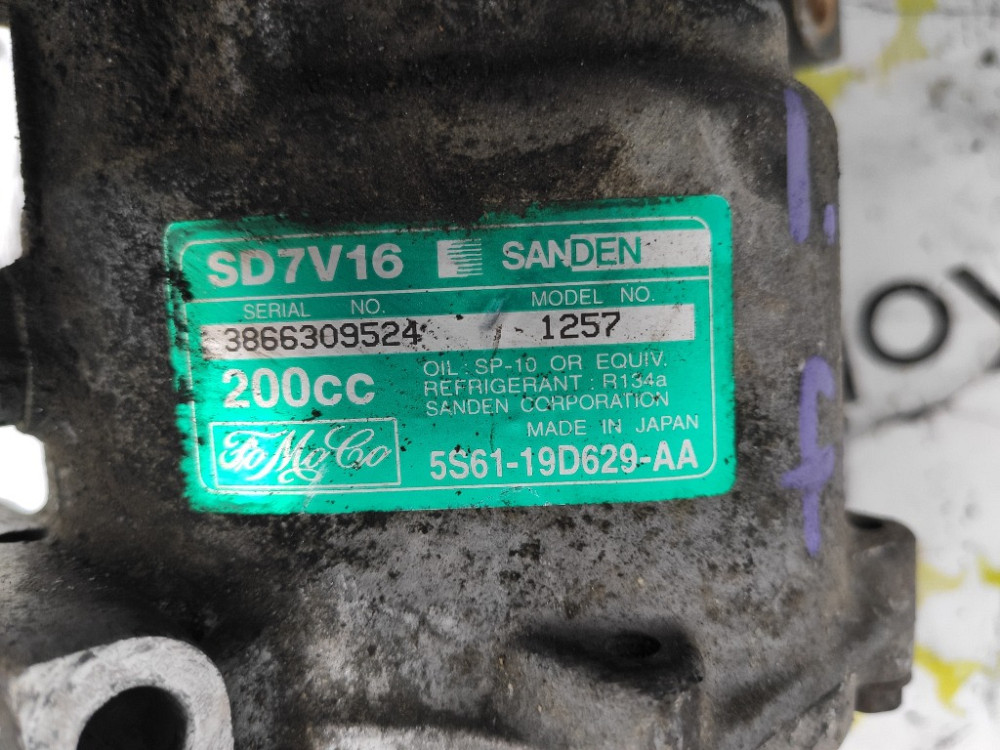 Компресор кондиціонера Ford Fusion 1.4 / 1.6 tdci 2004-2012 (5S6119D629AA) Ковель - фото 6