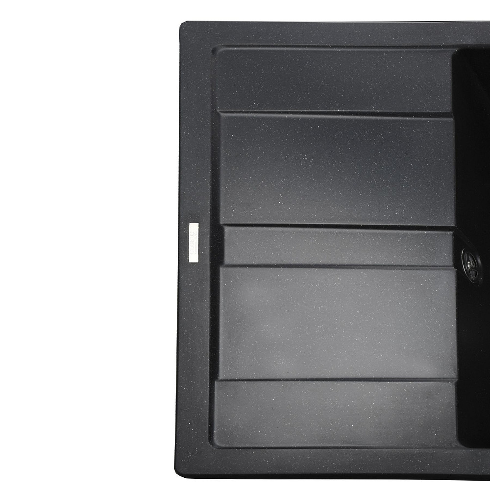 Гранітна мийка Globus Lux ONE чорний металік 650х500мм-А0001 Тернополь - изображение 3