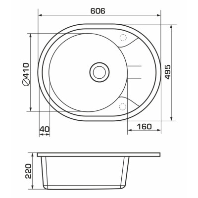 Мийка кухонна GRANADO MARBELLA ivory (gr2904) Вінниця - фото 6
