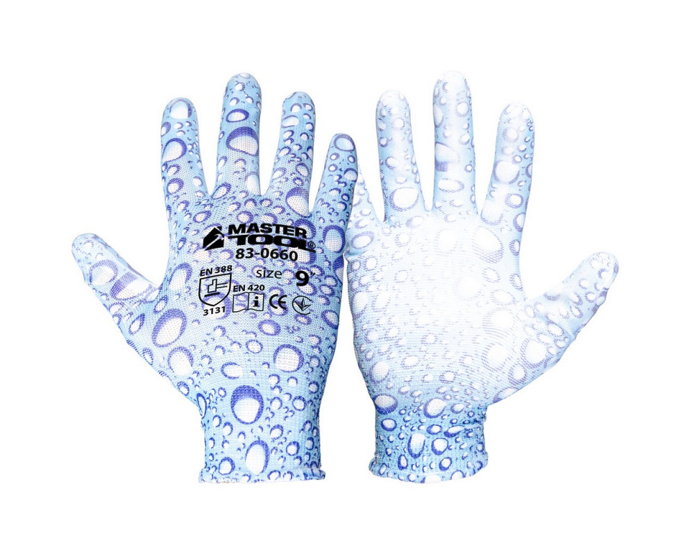 MASTERTOOL Рукавички безшовні трикотажні MASTERTOOL "Крапля" з поліуретановим покриттям долоні Коломия - фото 3