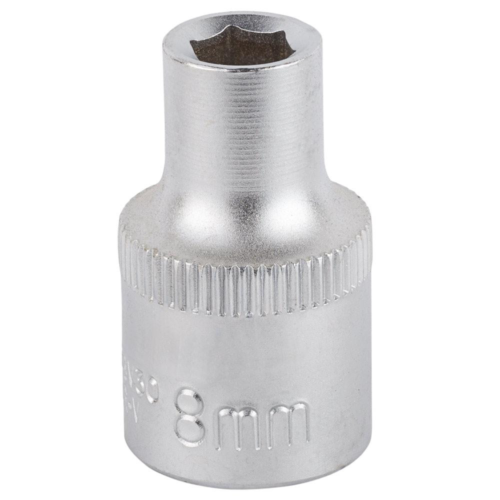 Насадка шестигранна коротка 1/2" 8 мм CrV mid SIGMA (6071081) Київ - фото 1