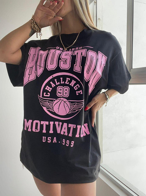 Футболка женская с принтом  46 Серая 2664085002 Днепр - изображение 1