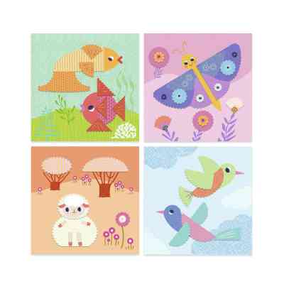 Набор для творчества Djeco Создание коллажа Фигурные картинки (DJ09057) Винница