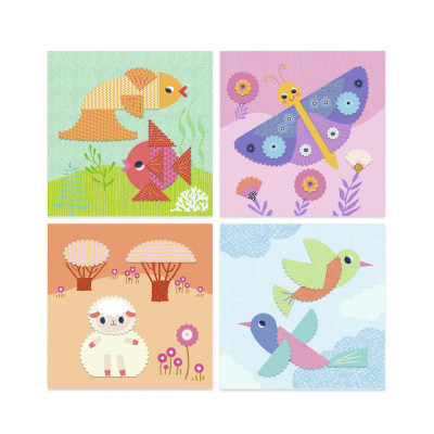 Набор для творчества Djeco Создание коллажа Фигурные картинки (DJ09057) Винница - изображение 4