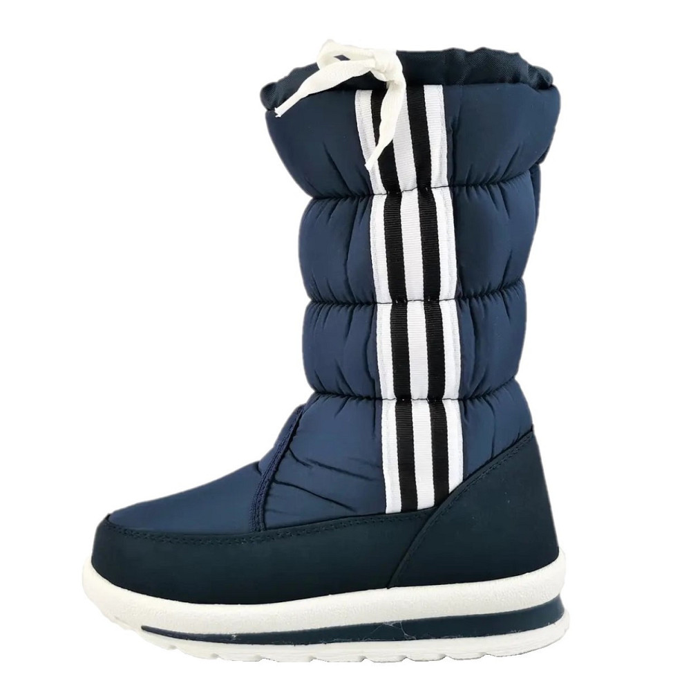 Зимові жіночі Дутики в стилі AD!DAS Чоботи на Хуху Теплі Сині (розміри: 36,37) Дніпро - фото 1