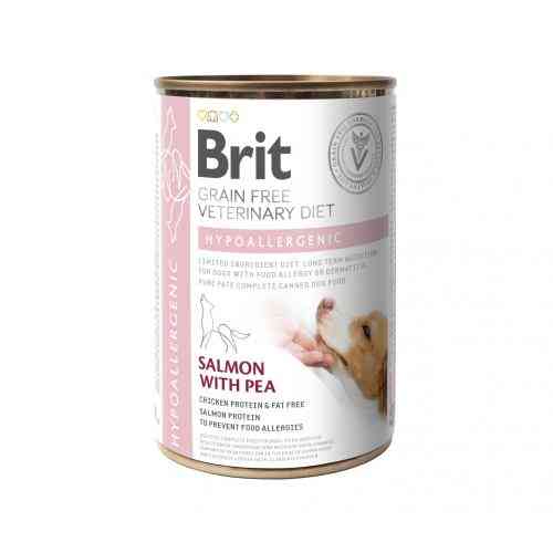 Влажный корм Brit Grain Free Veterinary Diets Hypoallergenic для собак с пищевой аллергией или непереносимостью с лососем и Киев