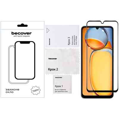 Стекло защитное BeCover Realme C63 Black (711794) Винница
