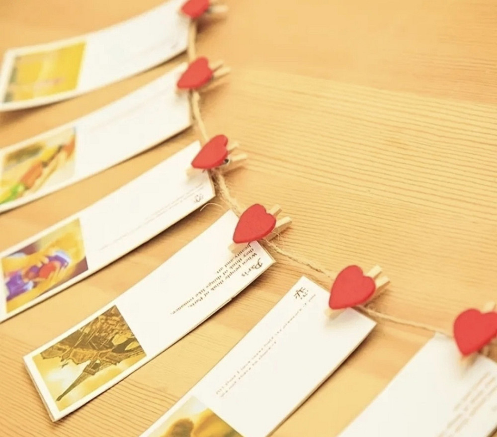 Декоративні маленькі прищіпки з сердечками 10 шт Сміла - фото 4