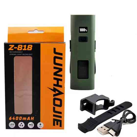 Велосипедний передній ліхтар Z818-2x3W+COB (white+red), Фара з акумулятором YN-788 на кермо Київ