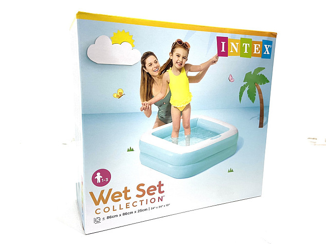 Басейн дитячий Intex 86х86х25 см Блакитний (57100 NP) Чернігів - фото 1