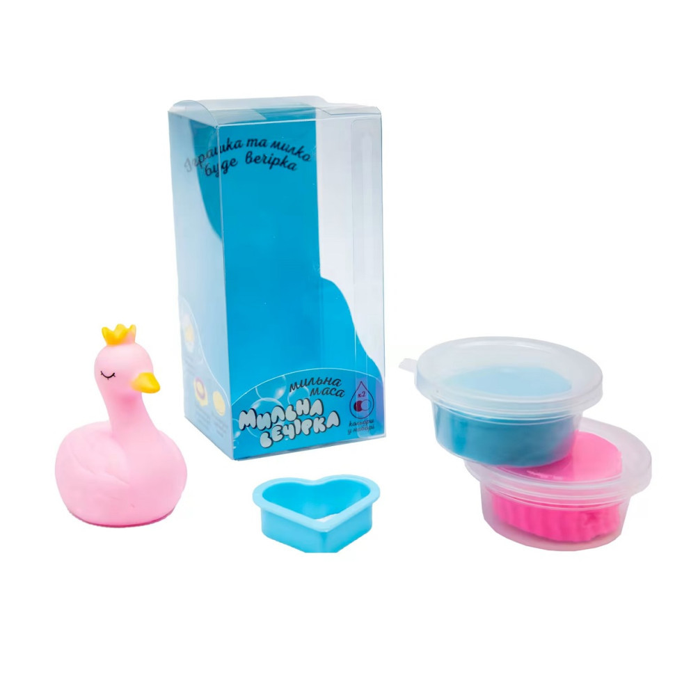 Набір для творчості "Мильна вечірка-лебідь" Strateg 32108ST 2 маси та іграшка Вінниця - фото 2