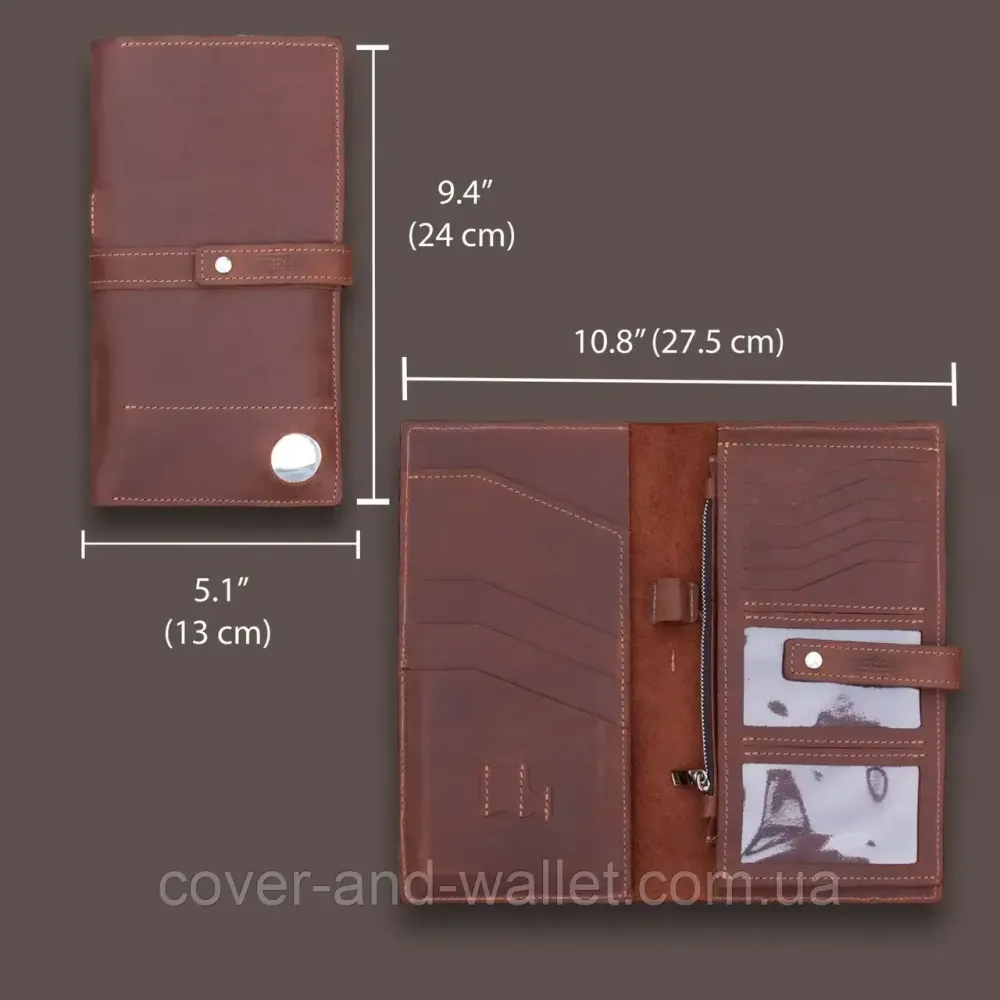 Місткий тревел-кейс (органайзер для документів) з натуральної шкіри Grande Pelle 284123 Київ - фото 6