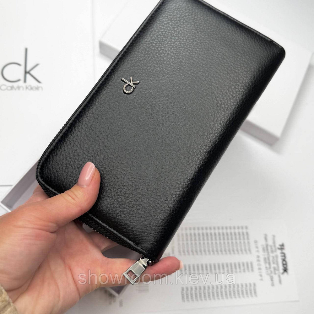 Мужской кожаный кошелек клатч на молнии Ск (6613) Киев - изображение 6