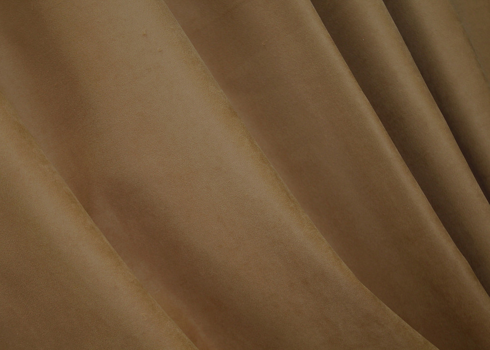 Комплект штор из ткани нубук однотонный, Турция цвет светло-коричневый 1523ш Киев - изображение 6