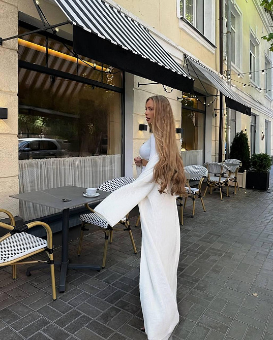 Жіночий базовий довгий кардиган з поясом турецька в'язка Одеса - фото 5