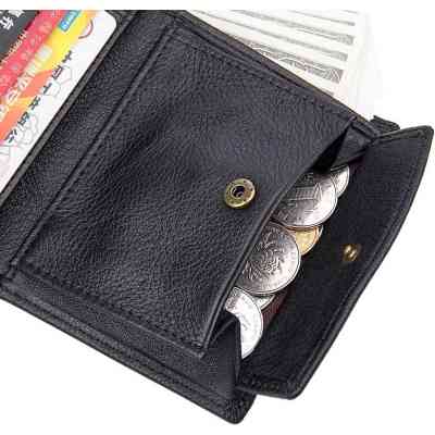 Гаманець Vintage Шкіряний Чорний (14598) Вінниця