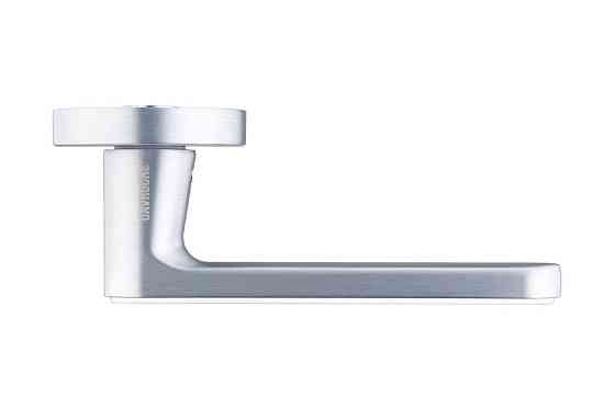 Ручки дверні Gavroche BARIUM  MSCB/Beige  італійський сатин з бежевою вставкою Київ