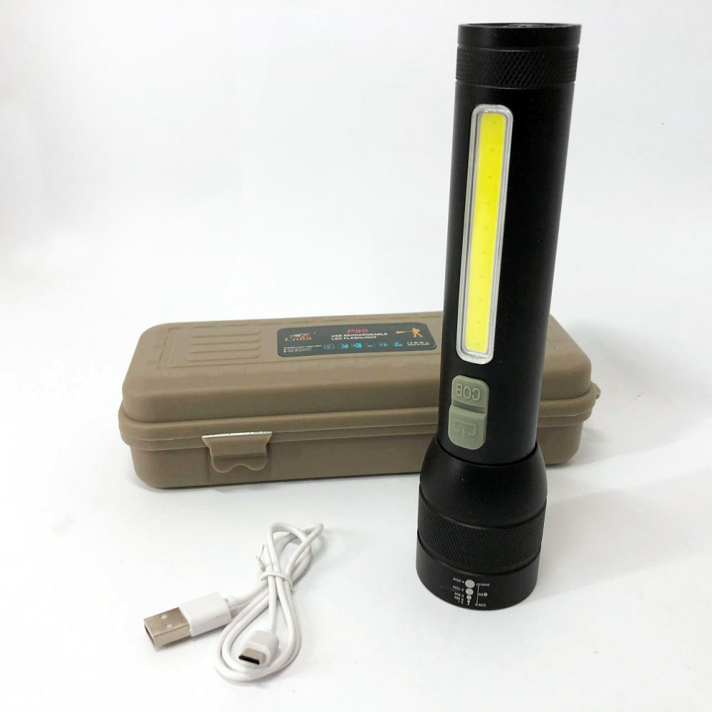 Мощный фонарь с возможностью зарядки, Мощные фонарики, Светильник пылевлагозащищённый AK-44 Львов - изображение 1