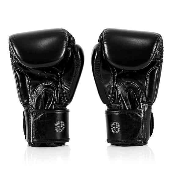 Боксерські рукавиці Fairtex BGV1-ONE (натуральна шкіра) Black 14 унцій (бинти в комплекті) Каменское