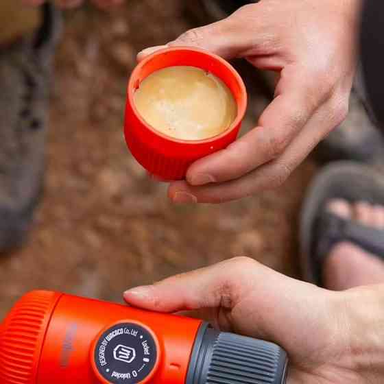 Эспрессо-кофеварка Wacaco Nanopresso 18 бар 80мл с чехлом Красный Винница