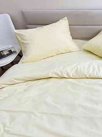 Ecotton Комплект наволочок Ecotton 50х70 см із полісатину 2 шт Cream Yellow кремового кольору Коломия