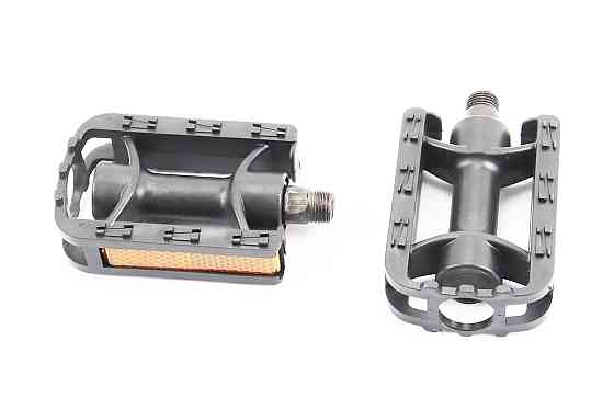 Педалі CHILD 1/2" (80x58mm) пластикові, чорні (без підшипників) Київ