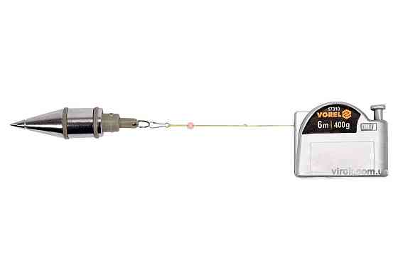Висок будівельний VOREL, V= 400 гр, зі шнуром l= 6 м та магнітом [6/36] Одеса