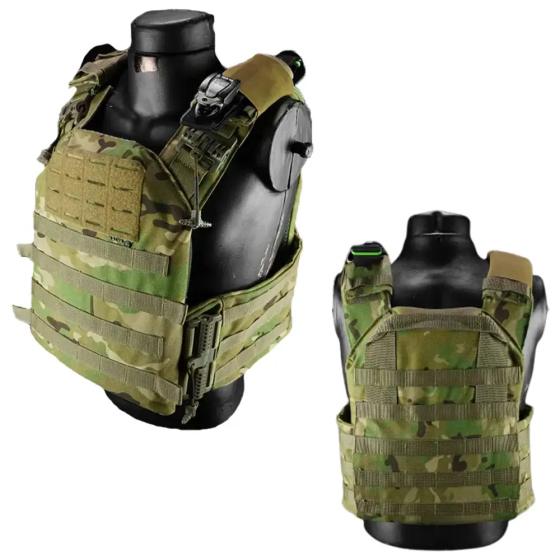 Тактическая плитоноска жилет с быстрым сбросом Cordura 1000D с IRR обработкой (без плит) Мультикам Киев