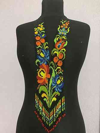 Гердан «Петрик в черном» из бисера Коломыя