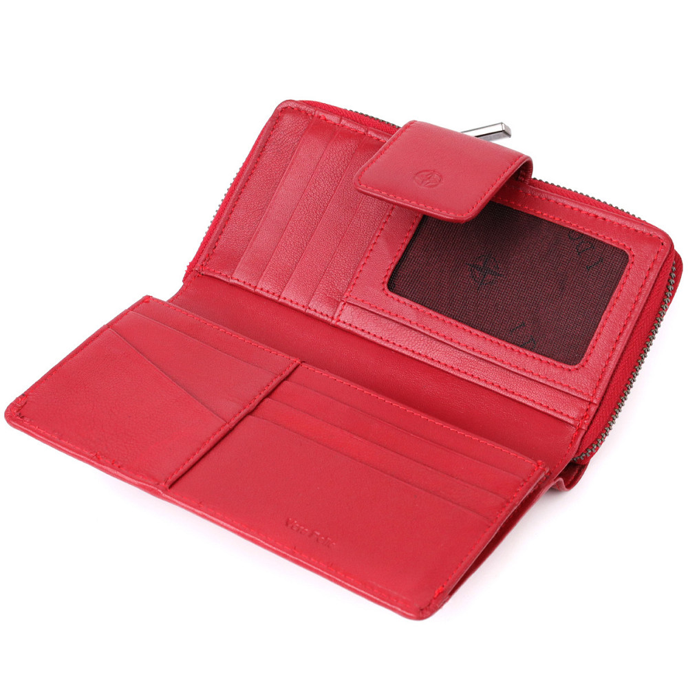 Женский вертикальный кошелек из натуральной кожи Tony Perotti 20879_1 (5084 rosso) Красный Киев - изображение 7