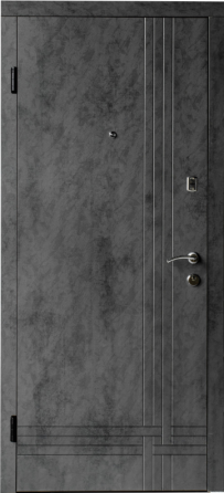 Двері вхідні Наші Двері МЕГА Діагональ Оксид темний / Оксид бежевий 860х2040мм Київ