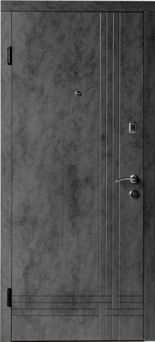 Дверь входная Наши Двери МЕГА Диагональ Оксид темный / Оксид бежевый  860х2040 мм Киев - изображение 1