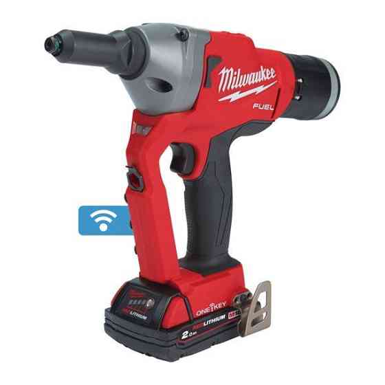 Заклепочник акумуляторний безщітковий MILWAUKEE M18 ONEFPRT-202X, діаметр заклепок 4,8-7,0мм (зарядний.пристрій М12-18 FC, 2 аку Одеса