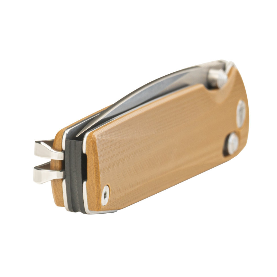 Нож складной SRM Terrier 258L-GW2, коричневый Киев - изображение 9