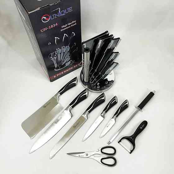 Ножі для кухонних потреб UNIQUE UN-1834, Кухонні ножі з хорошої сталі Кухонні високої якості BK-95 Івано-Франківськ