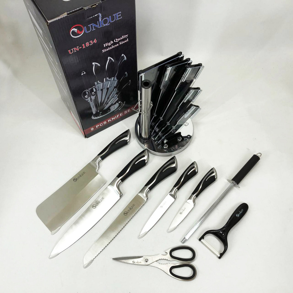 Ножі для кухонних потреб UNIQUE UN-1834, Кухонні ножі з хорошої сталі Кухонні високої якості BK-95 Івано-Франківськ - фото 3