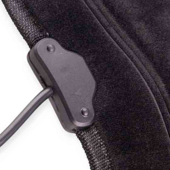 Накидка подогревом сиденья+спинка низкая черная 12в, 48вт, переключ. 3 режима, 100х50см, велюр VITOL с Мукачево