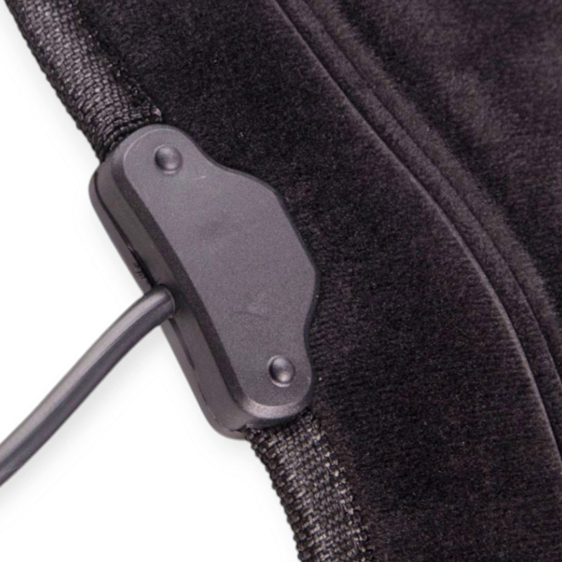 Накидка підігрівом сидіння + спинка низька чорна 12в, 48вт, перемикання. 3 режими, 100х50см, велюр VITOL Мукачево - фото 2