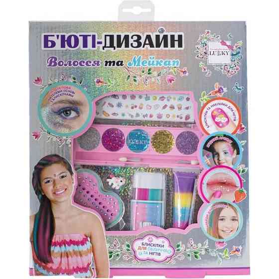 Дитячий набір коcметики "Волосся та макіяж" T20727 палетка 5 кольорів Вінниця