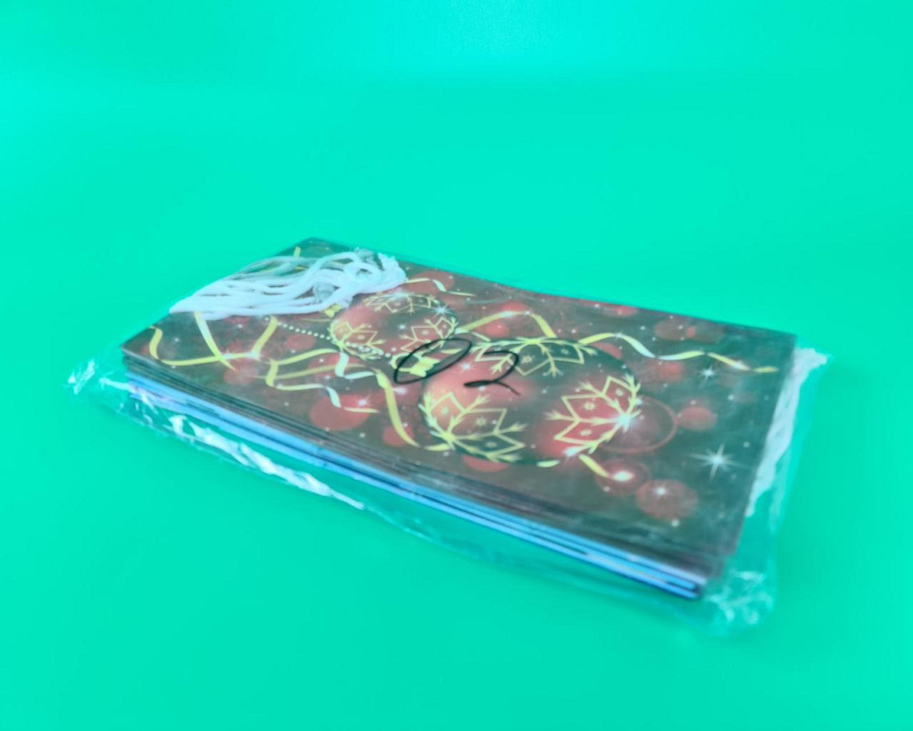 Новогодний ,картонные пакеты с ручками под Вазу 18,5*37*15  -02 (12 шт) Харьков - изображение 4