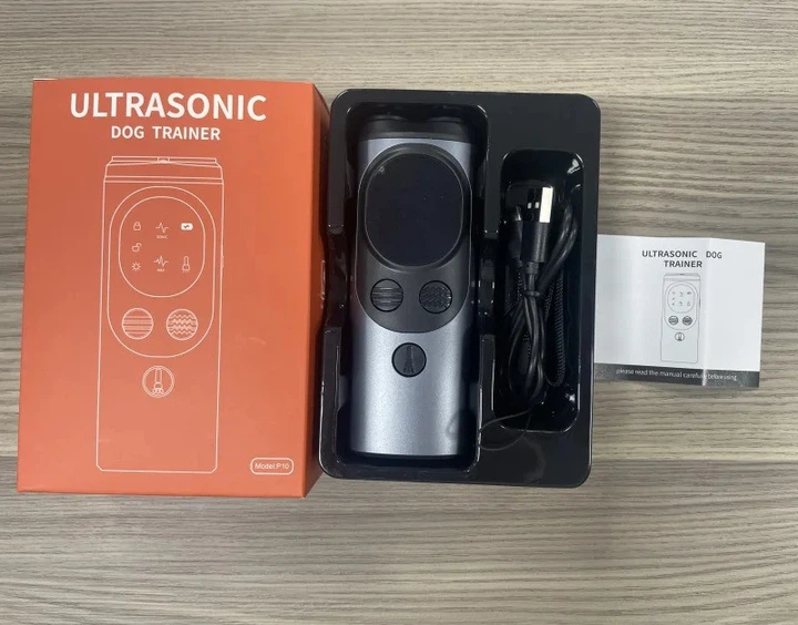 Відлякувач собак ультразвуковий акумуляторний Ultrasonic P10 + COB ліхтарик Type-C Сірий Вінниця - фото 9