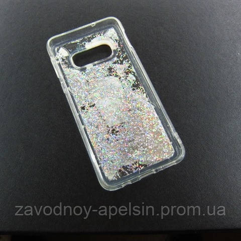 Samsung G970 S10e чохол плаваючі блискітки акваріум Одеса - фото 2
